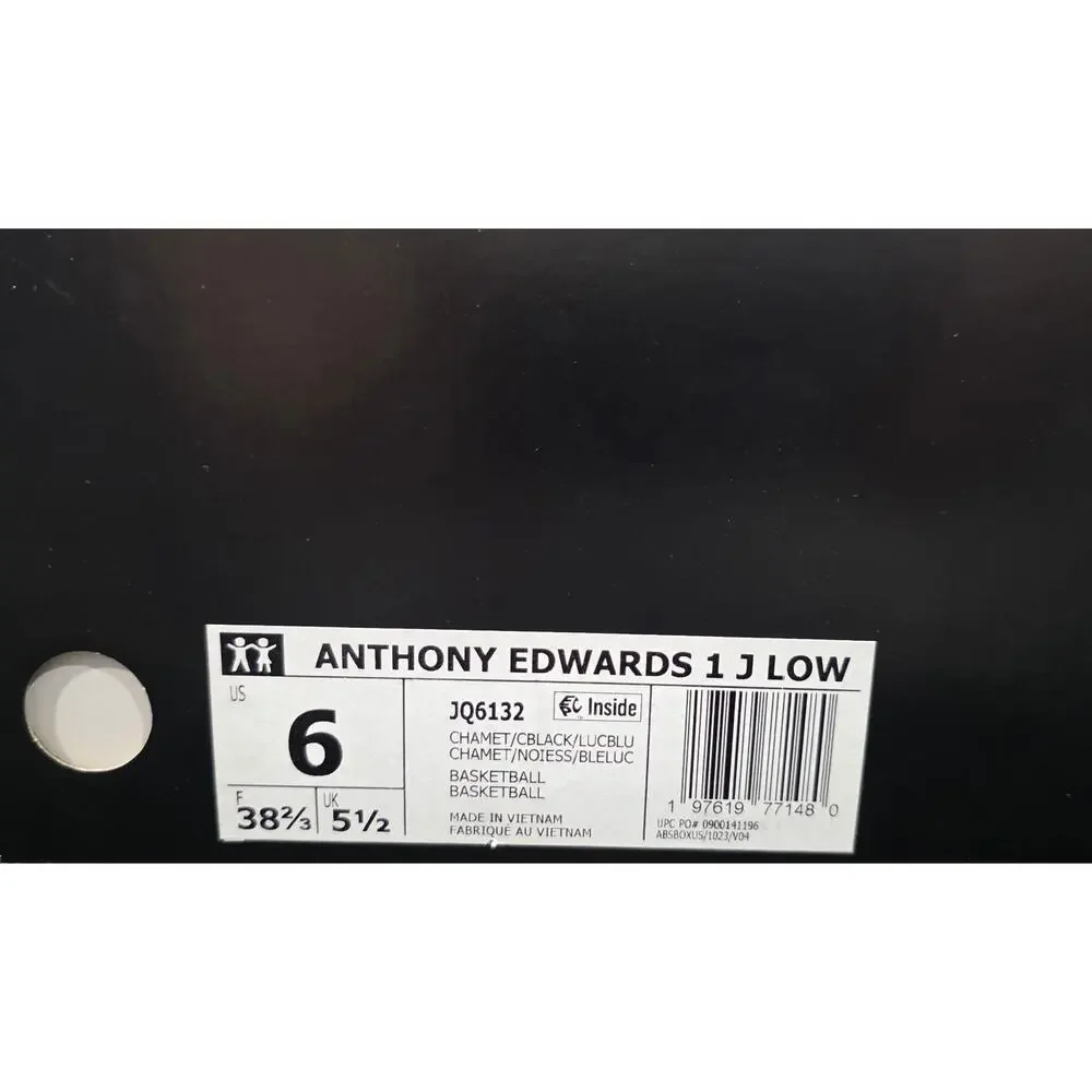 adidas AE 1 Low Metallic Champagne Anthony Edwards Youth 6 Womens 7.5 JQ6132